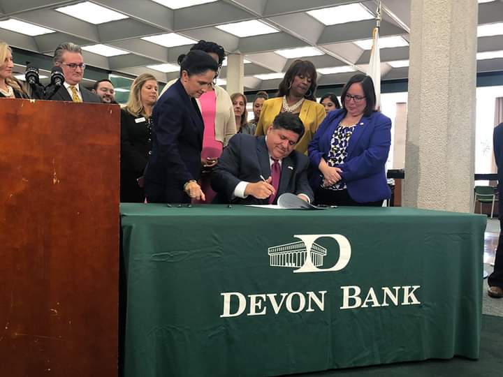 ILLINOIS BANK ON INITIATIVE” SIGNED INTO LAW BY ILLINOIS GOVERNOR JB PRITZKER